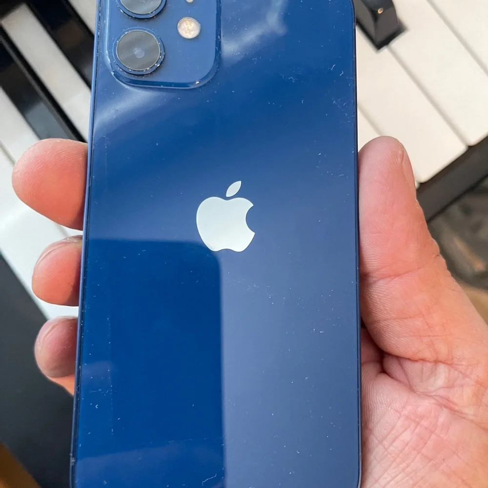 Apple Smartphone in Deep Blue